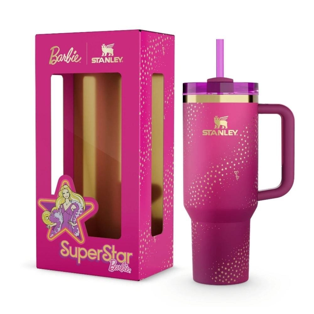 Stanley x Barbie ’70s Superstar Quencher 40 Oz Brand New Ships Now